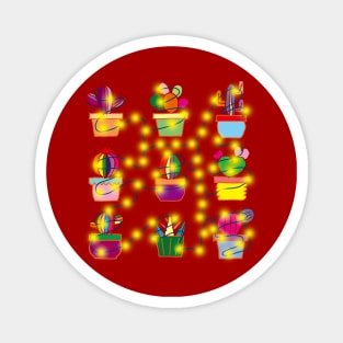 Christmas Cactus Magnet